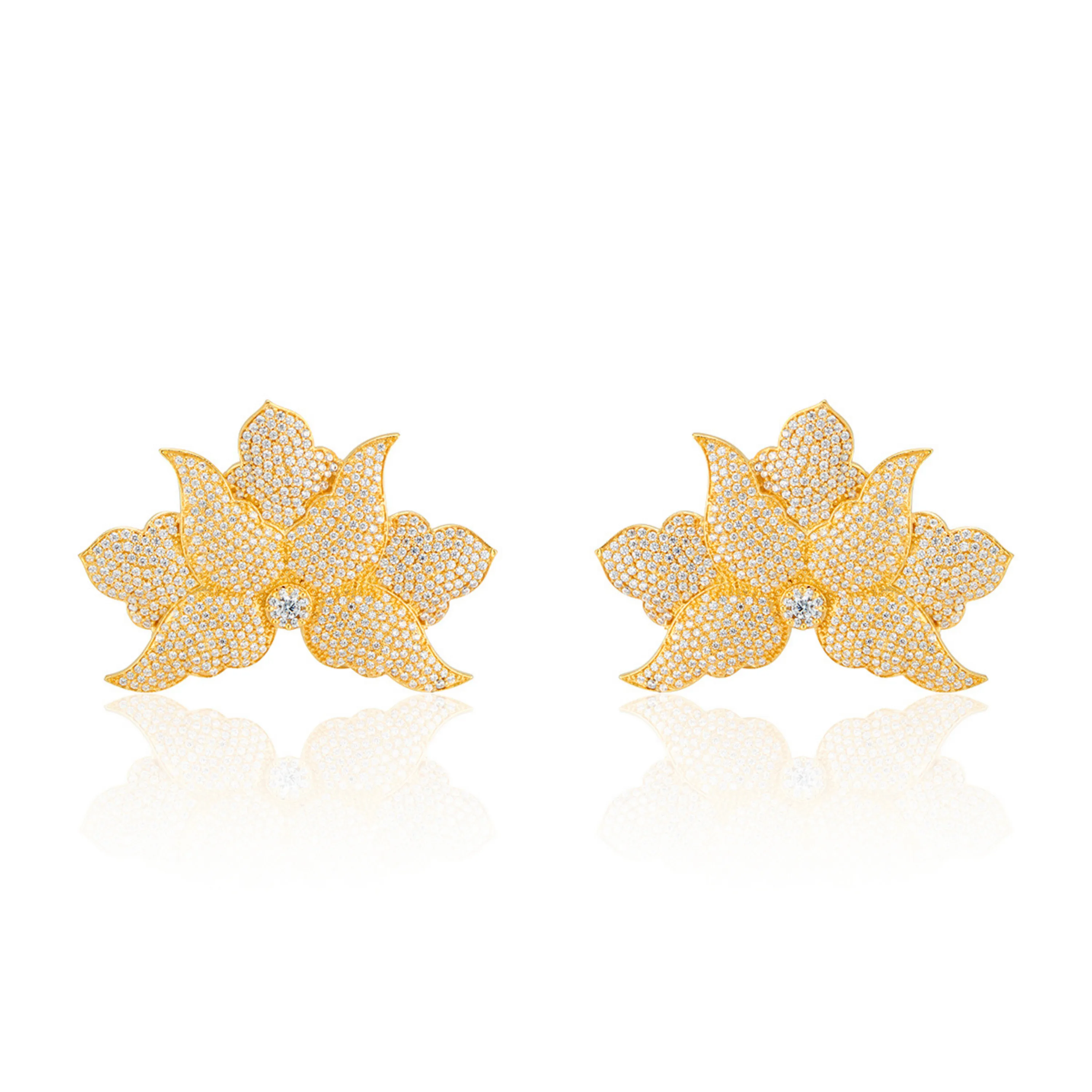 Half Flower Earrings