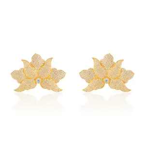 Half Flower Earrings