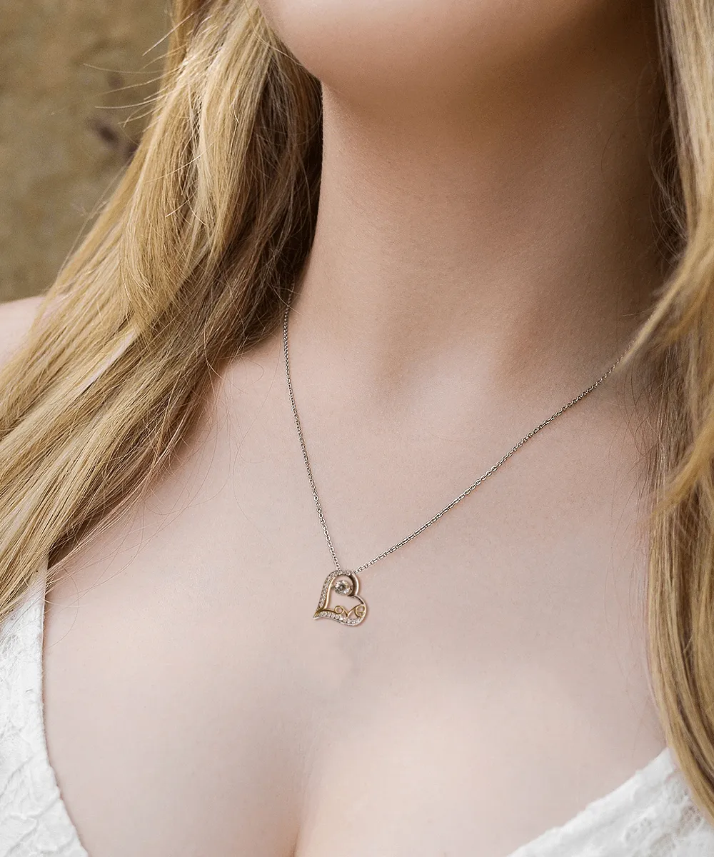 Halloween Gift - You Live In My Heart - Love Dancing Necklace