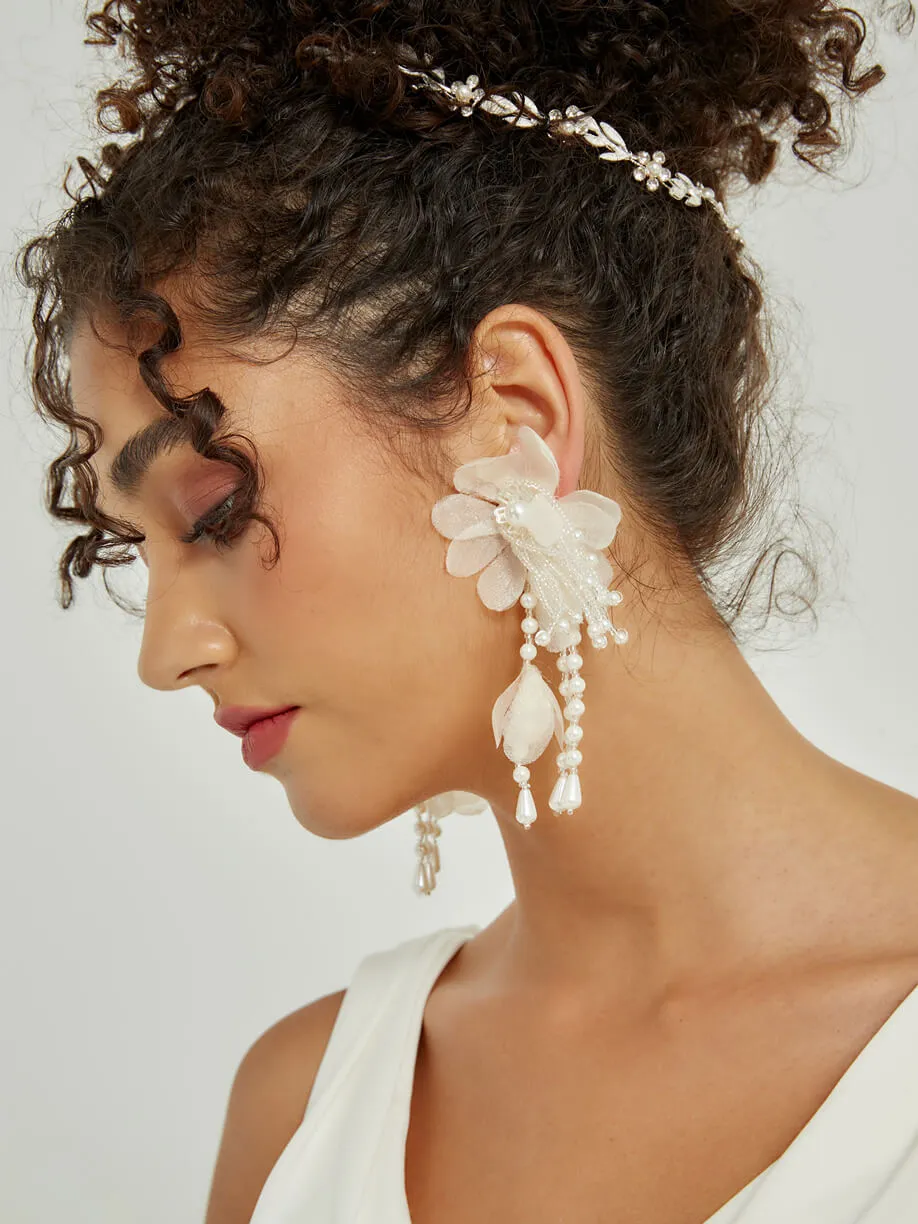 Hand-Made Wedding Earrings Clip