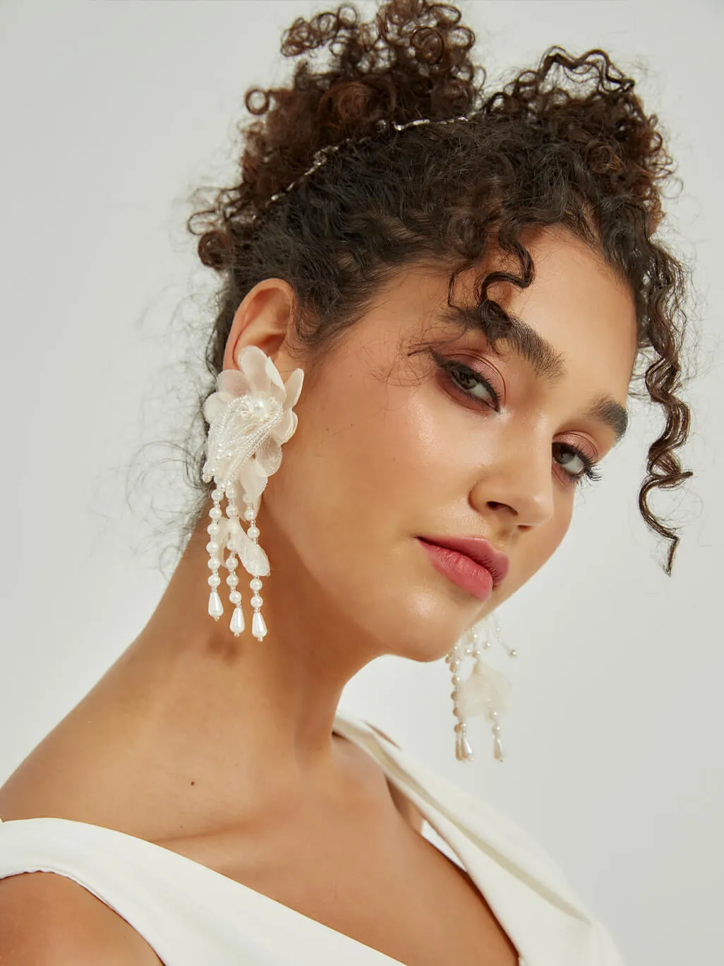 Hand-Made Wedding Earrings Clip