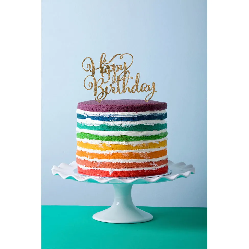 Happy Birthday Cake Topper