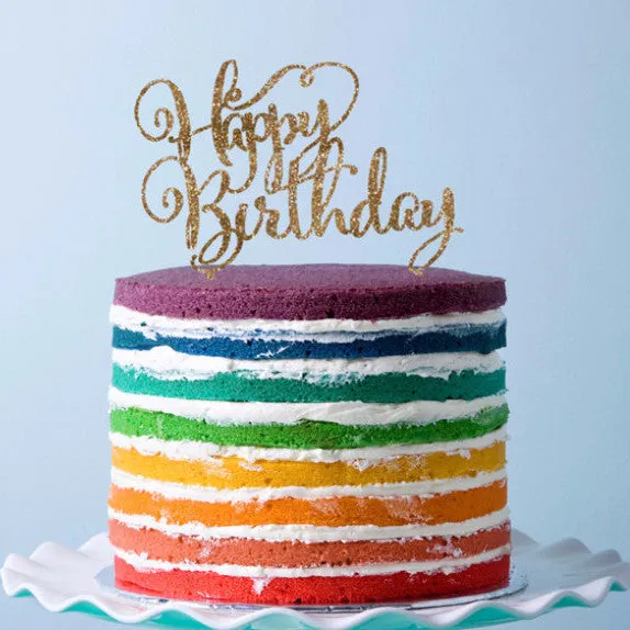 Happy Birthday Cake Topper