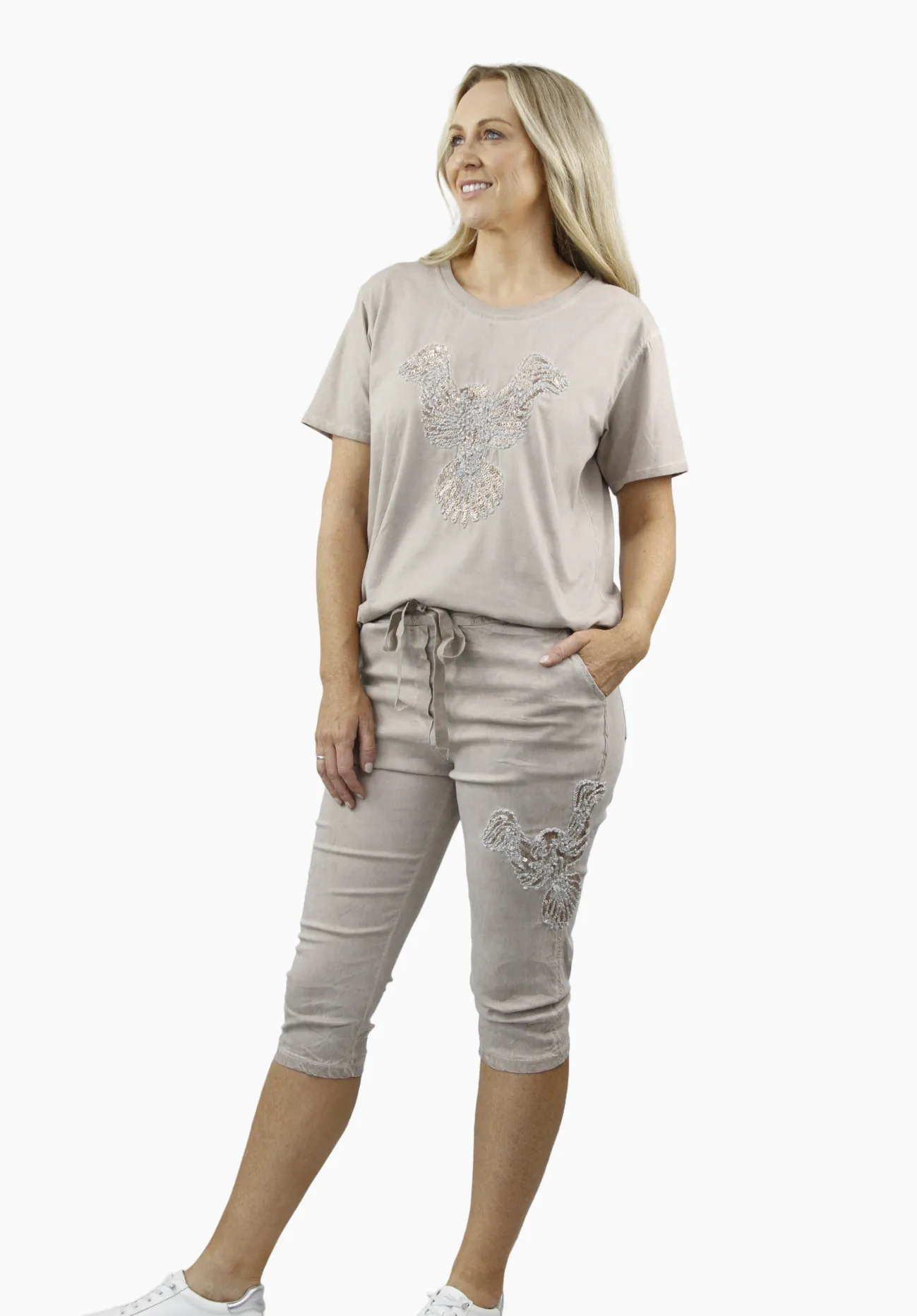 HARMONI  Linen Top and  PASSION shorts