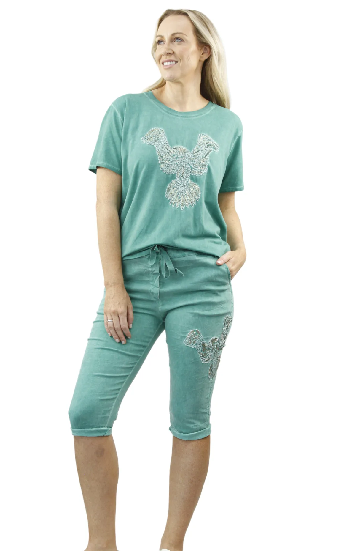 HARMONI  Linen Top and  PASSION shorts
