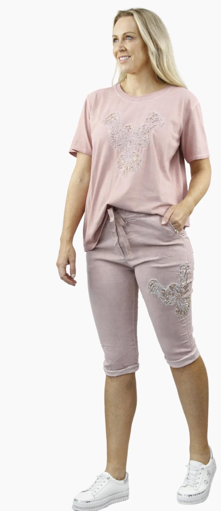 HARMONI  Linen Top and  PASSION shorts