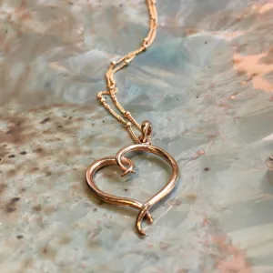 Heart Gold Necklace - Ties.