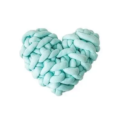 Heart Shape Knotted Accent Pillow