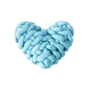 Heart Shape Knotted Accent Pillow