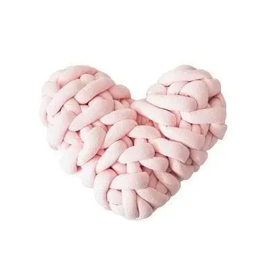 Heart Shape Knotted Accent Pillow