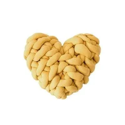 Heart Shape Knotted Accent Pillow