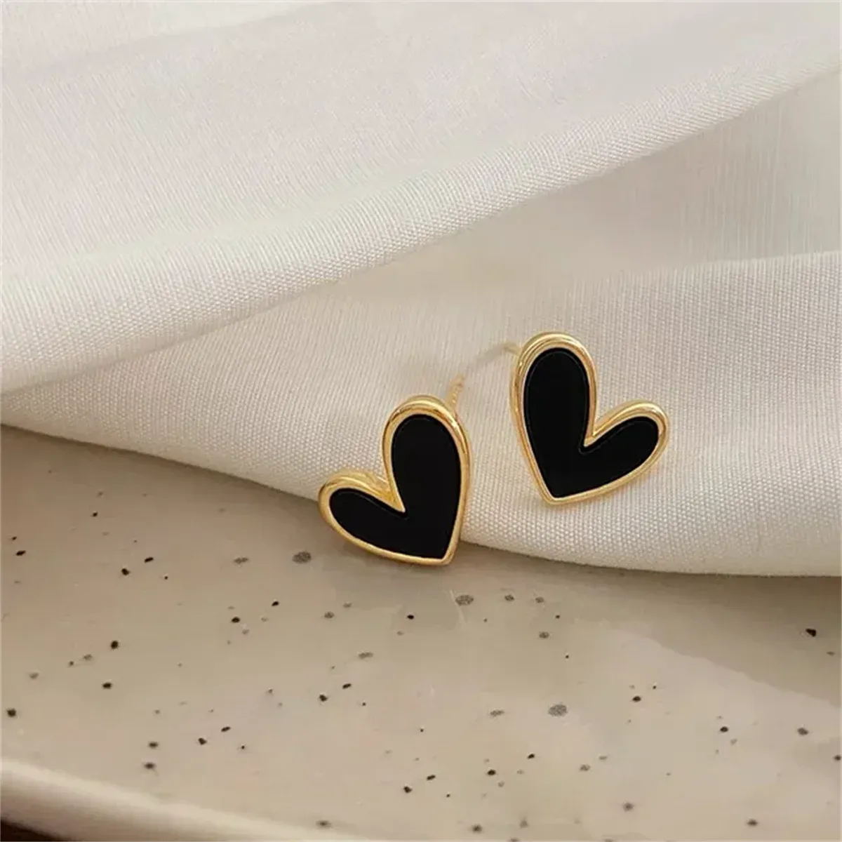Heart Zircon Earrings | Vintage Green & Gold Earrings | Elegant Women's Jewelry