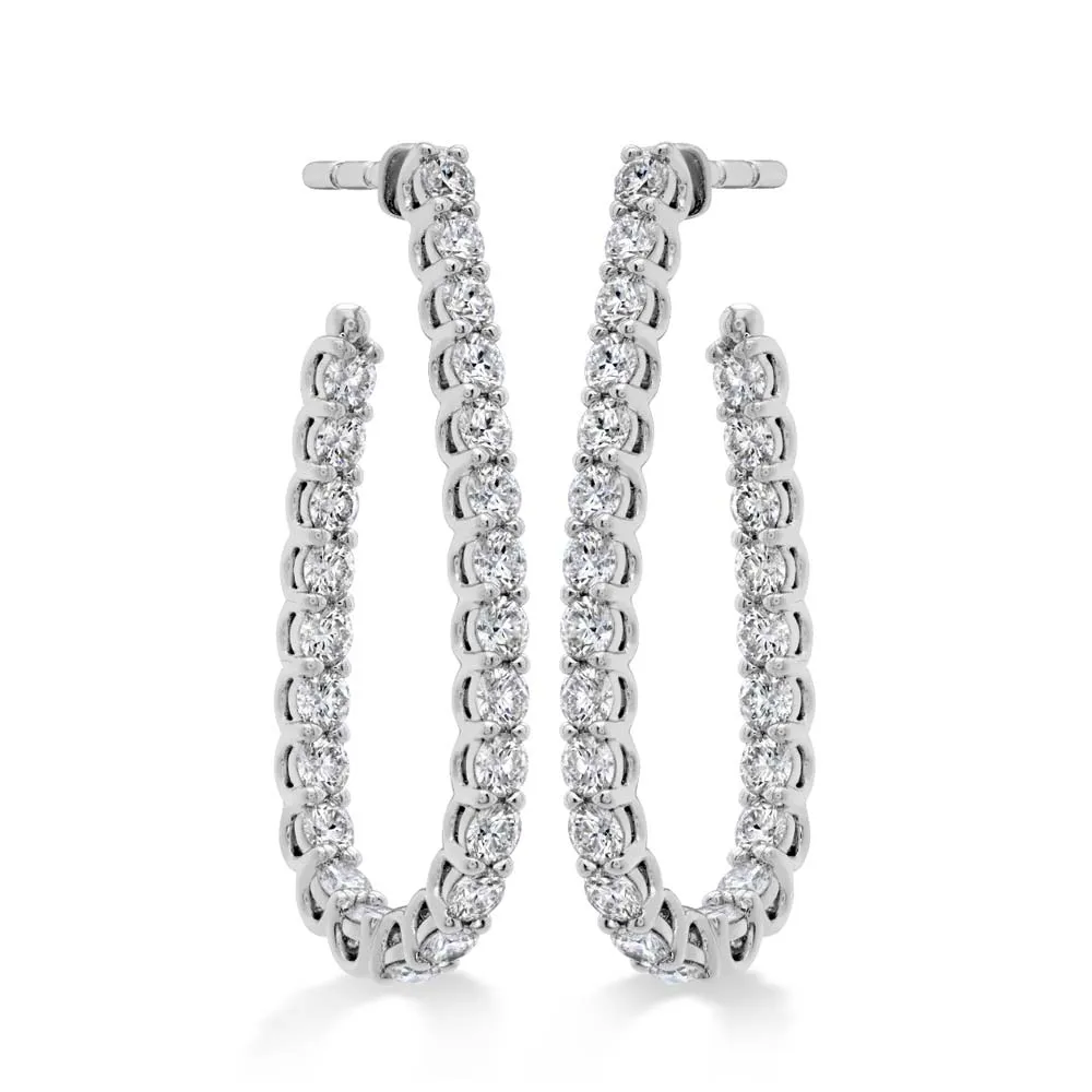 Hearts on Fire Signature Pear Hoop