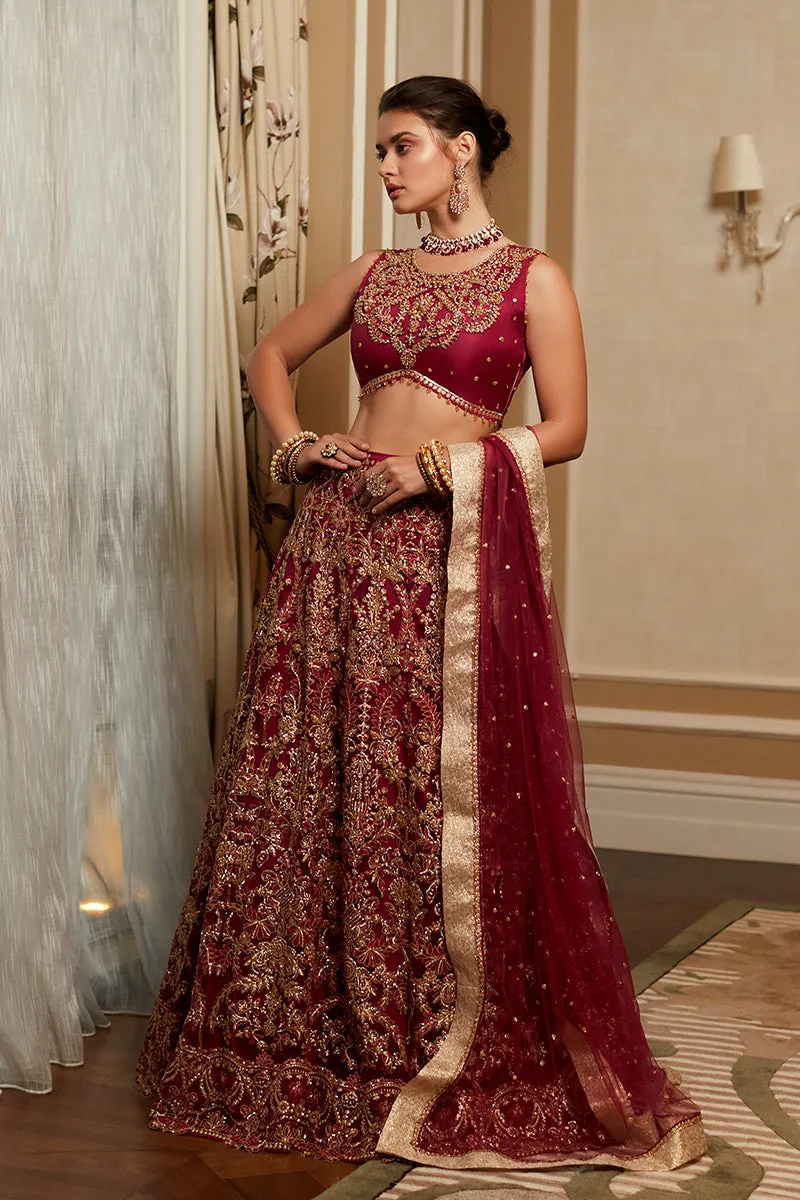 Indian Bridal Dress in Lehenga Choli Dupatta Style