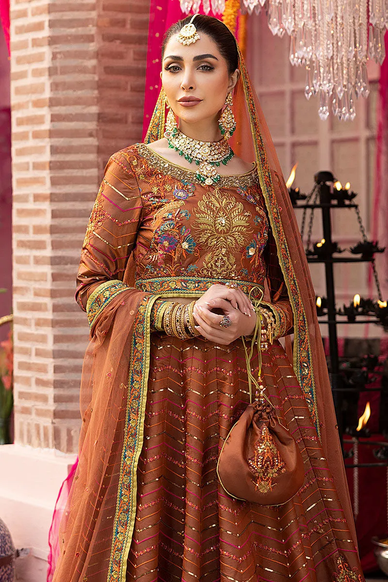 Indian Bridal Wear in Embroidered Lehenga Choli Style