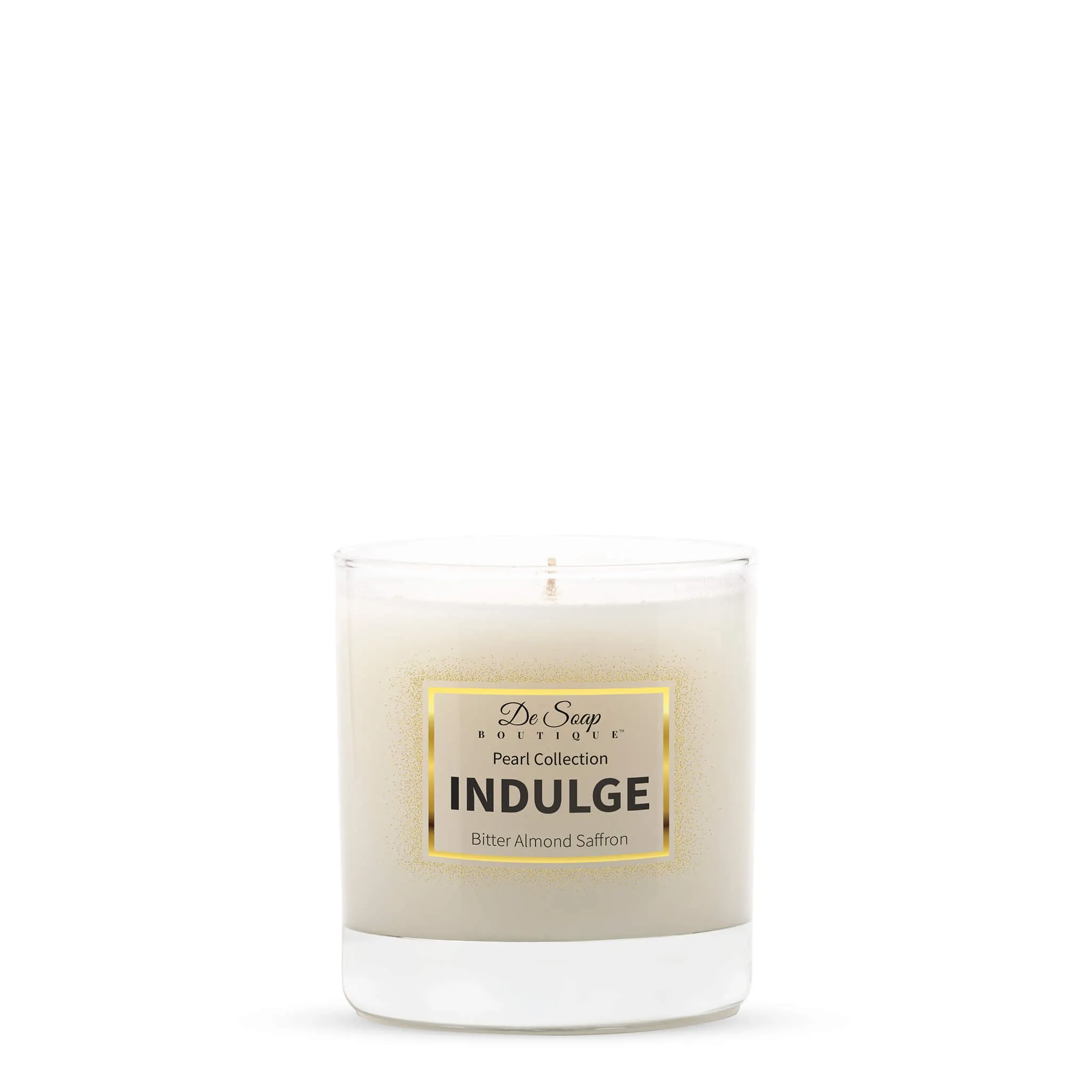 INDULGE Bitter Almond Saffron Candle