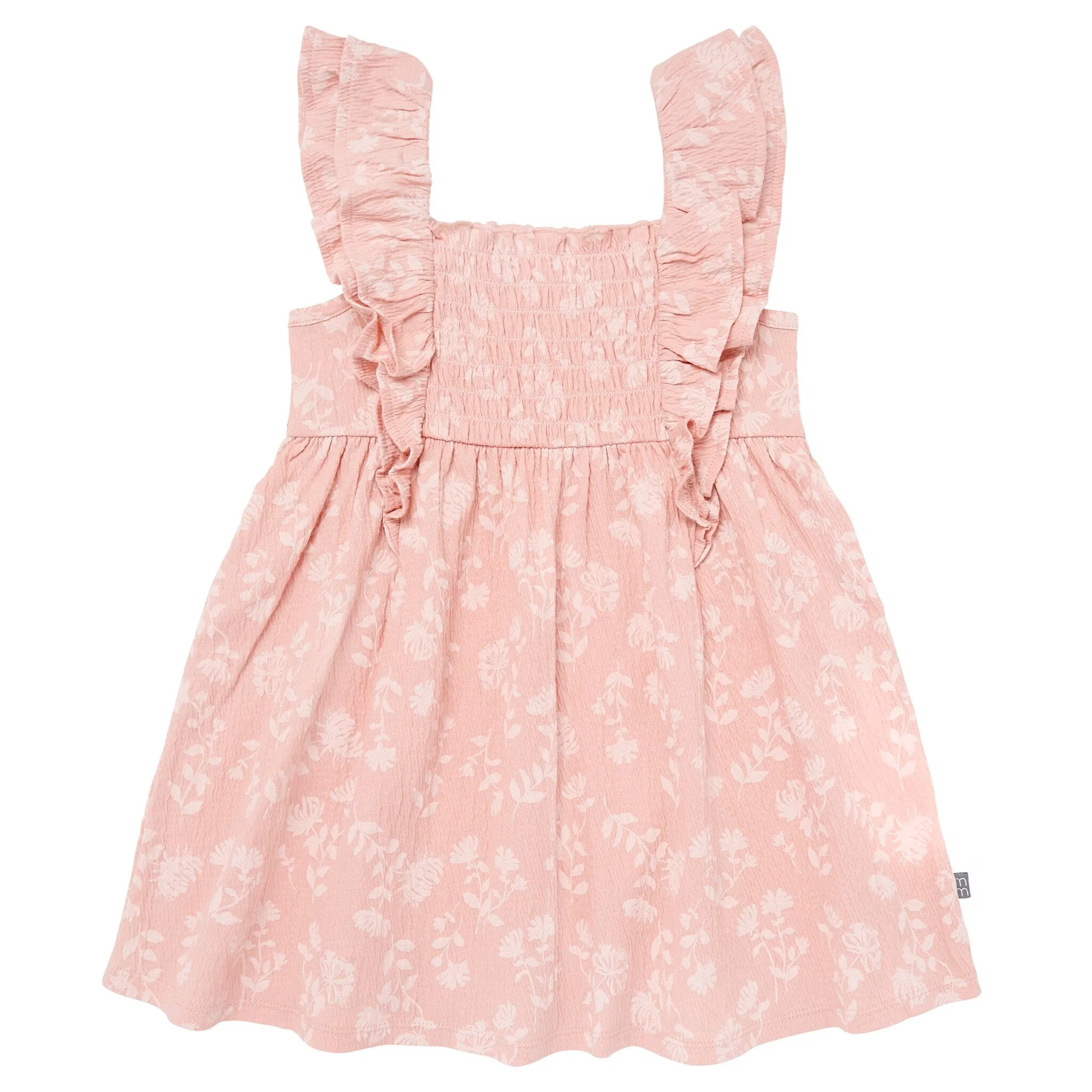 Infant & Toddler Girls Rose Wild Flowers Smocked Ruffle Dress