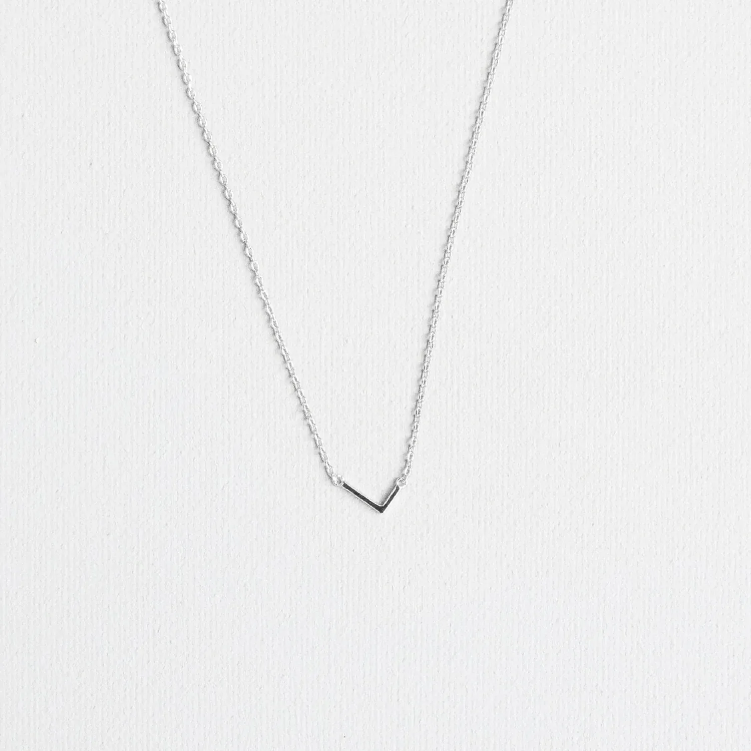 Initial Necklace Silver