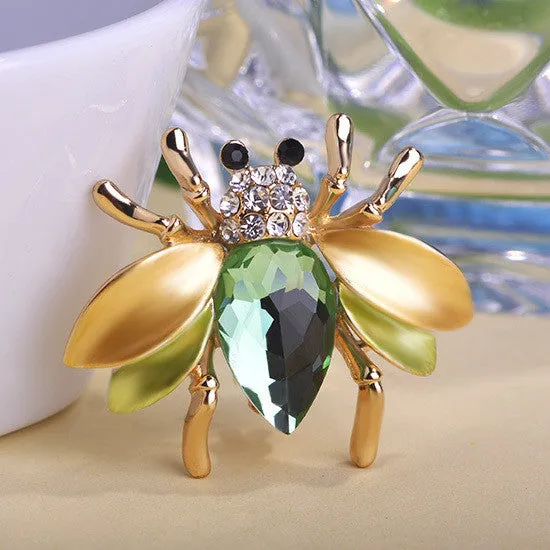 Insect Fashion Collar Accessories Coral Brooches Party Bijoux Joyas Women Broch Coroa From India Relogios kpop