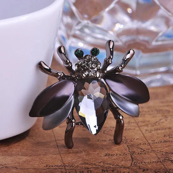 Insect Fashion Collar Accessories Coral Brooches Party Bijoux Joyas Women Broch Coroa From India Relogios kpop