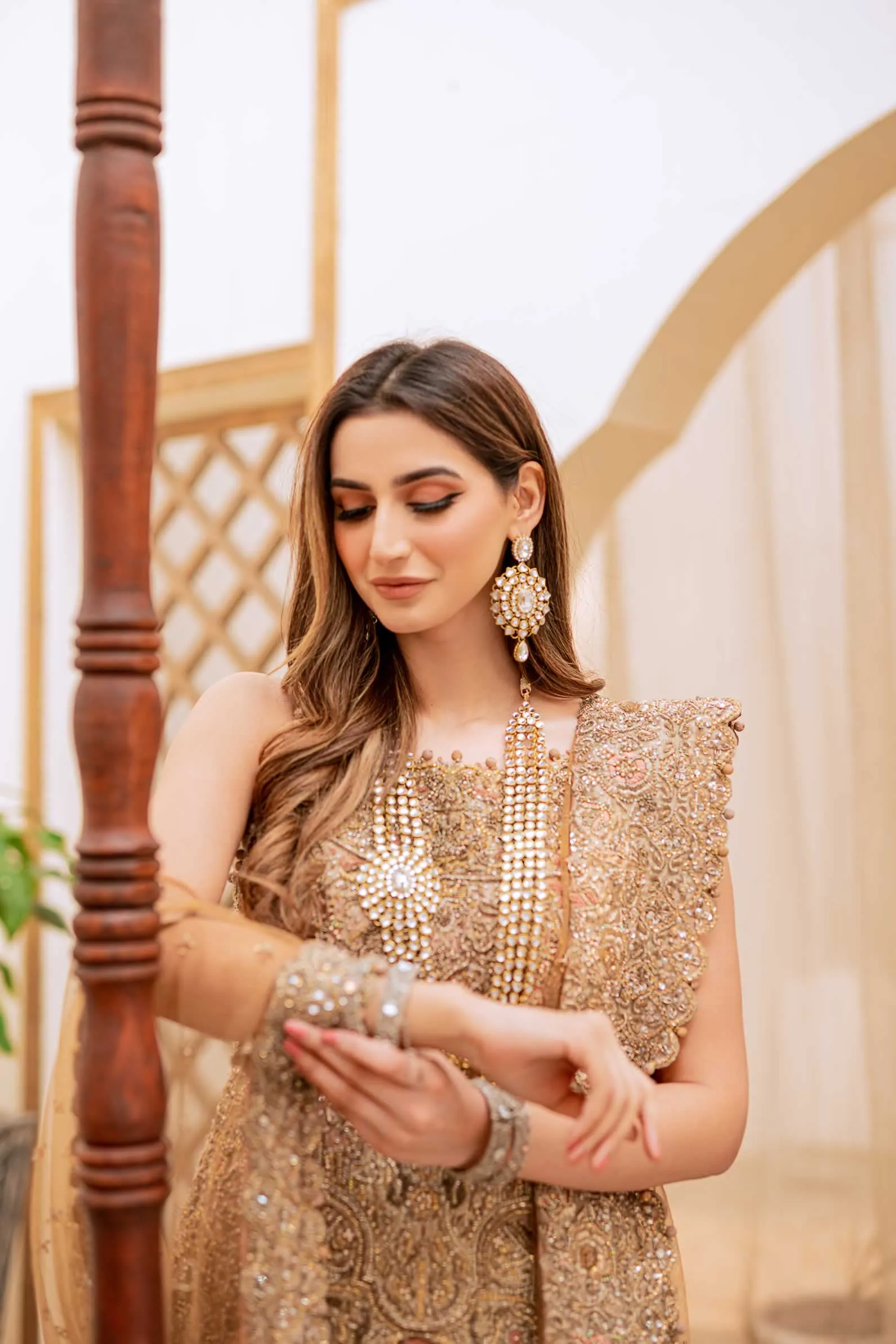Jamawar Lehenga with Tissue Kameez and Dupatta #BS805