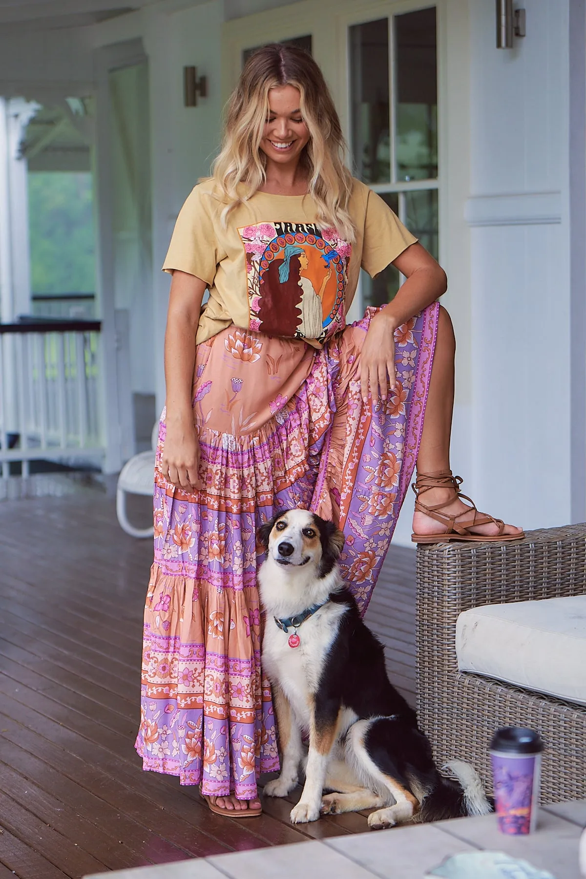 Journey Maxi Skirt -Princess Swan