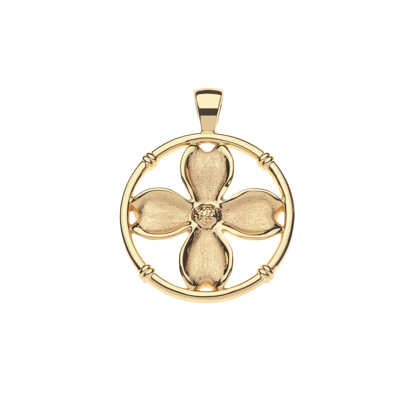 JOY Garden Party Dogwood Cutout Pendant Necklace