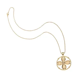 JOY Garden Party Dogwood Cutout Pendant Necklace