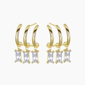 Kaia Triple Hoops Earrings