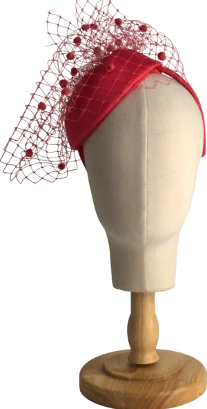Karen Millen Red Fascinator One Size