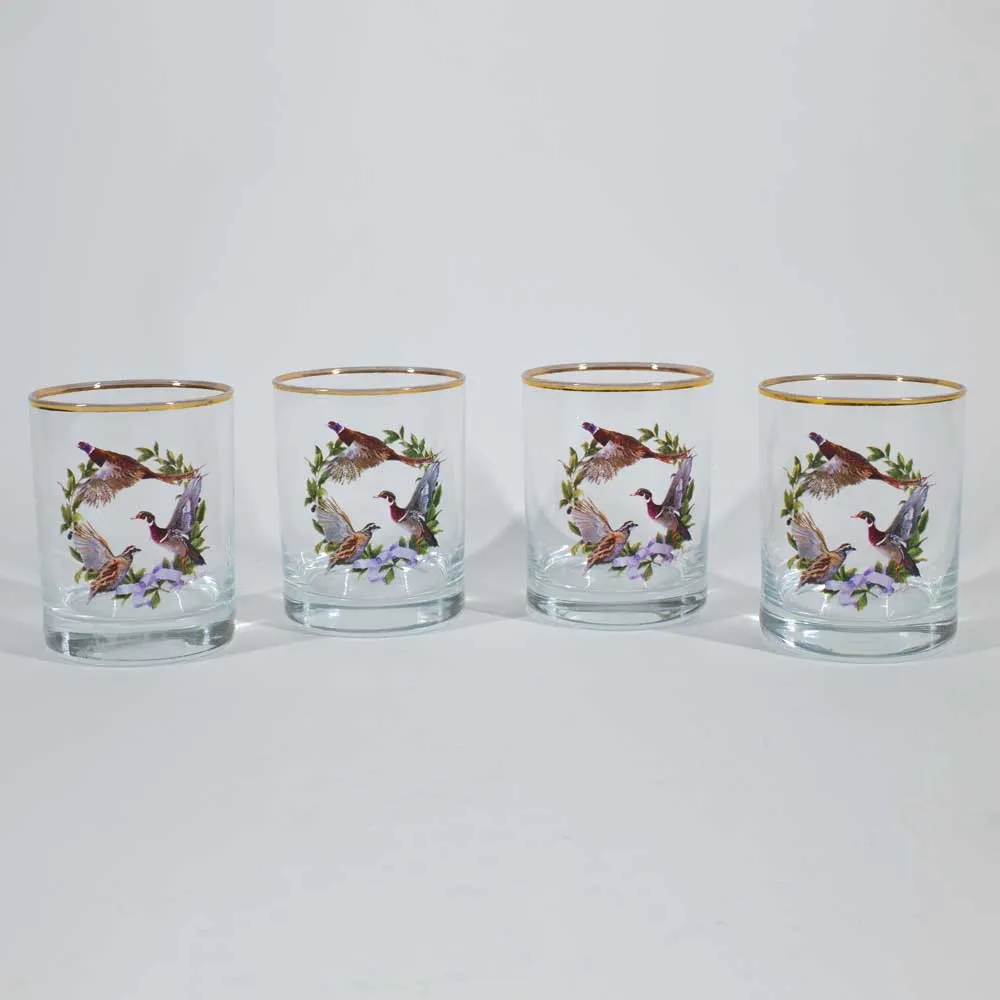 Kevin's Upland Wreath 14 oz Double Old Fashioned Glass Set