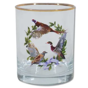 Kevin's Upland Wreath 14 oz Double Old Fashioned Glass Set