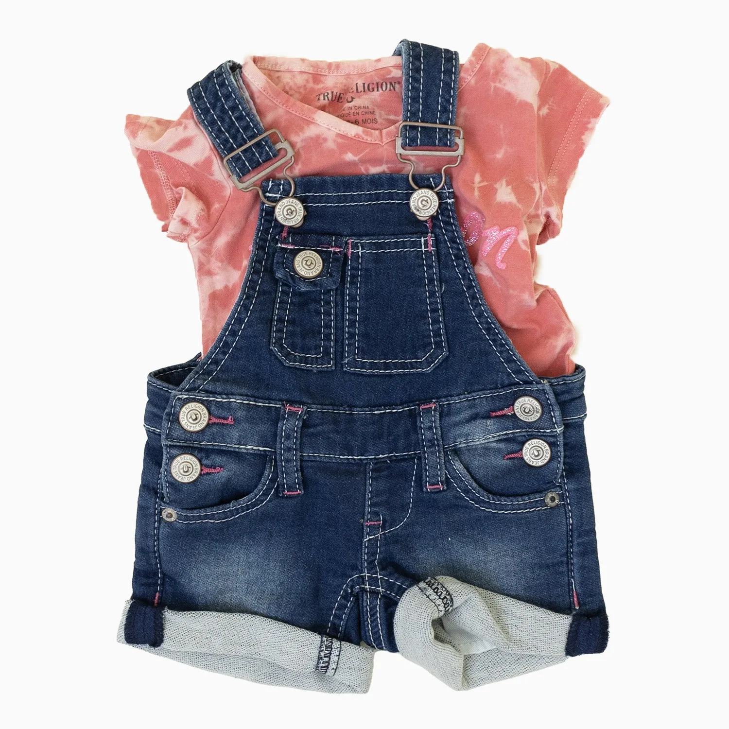 Kid's Baby Girl Tie Dye 2 Piece Set Outfit