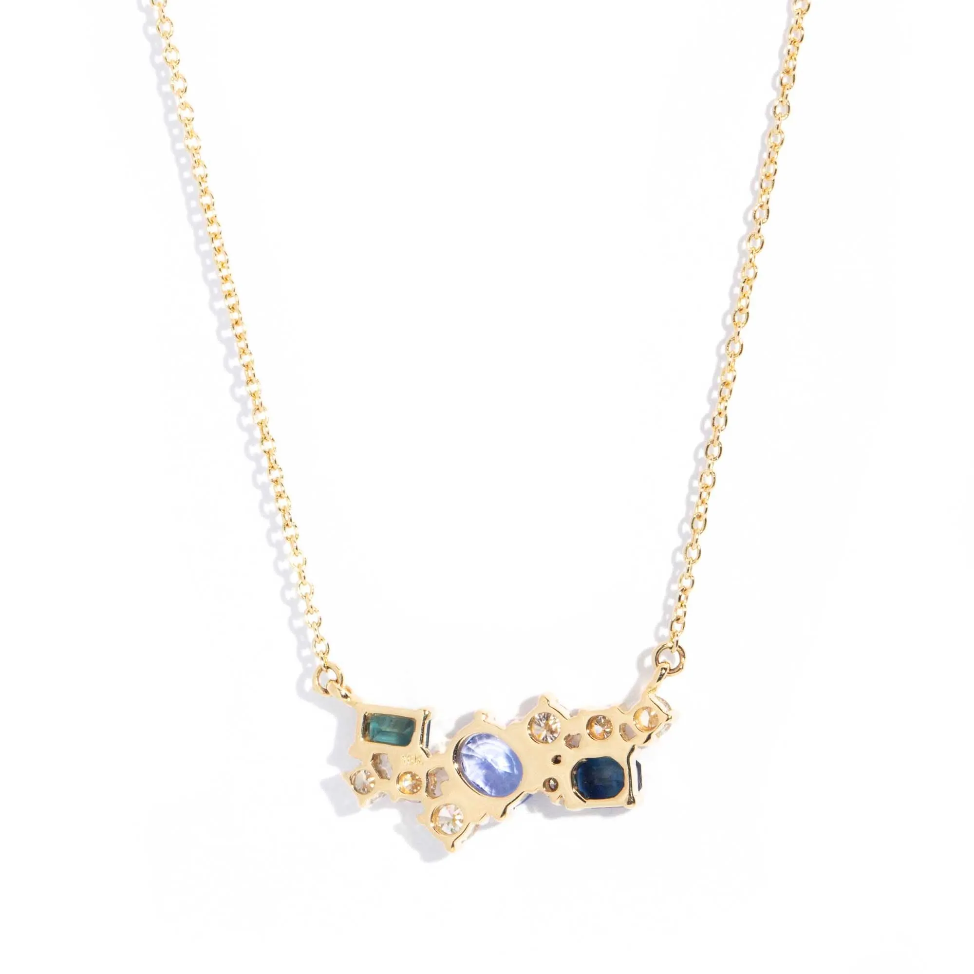 Kymmy Contemporary 18ct Gold Sapphire & Diamond Necklet