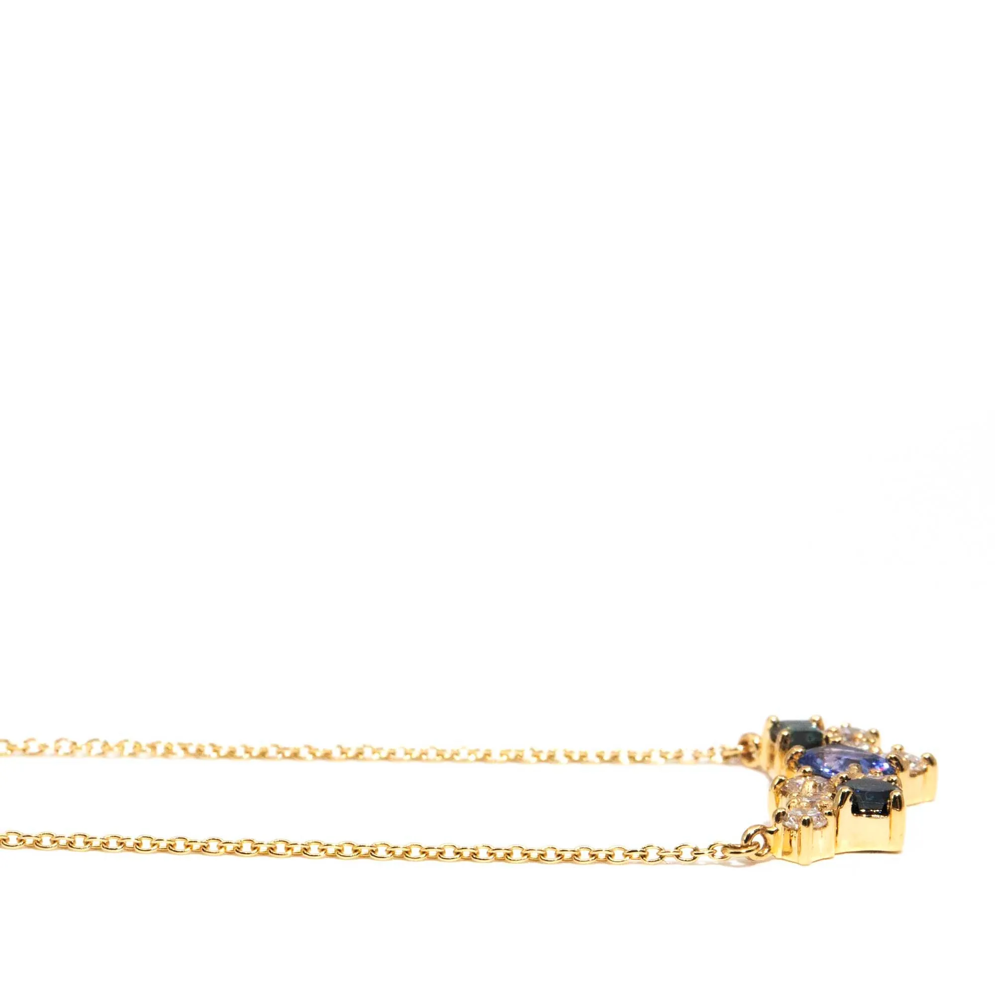 Kymmy Contemporary 18ct Gold Sapphire & Diamond Necklet