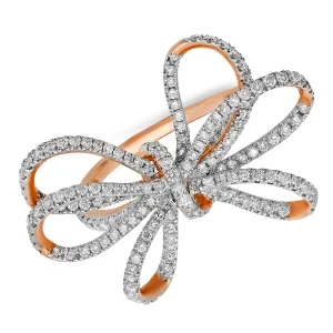 Large Diamond Bow RIng