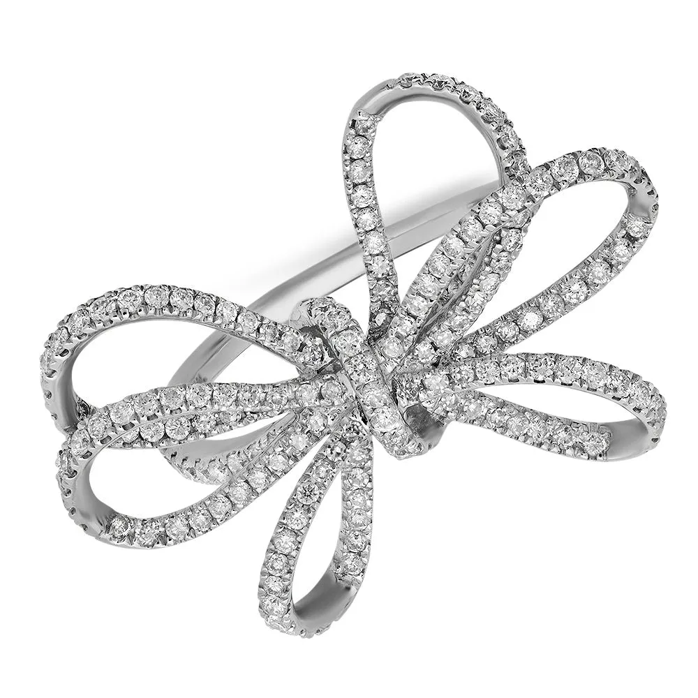 Large Diamond Bow RIng