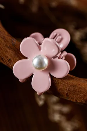 Light Green Pearl Flower Hair Clip