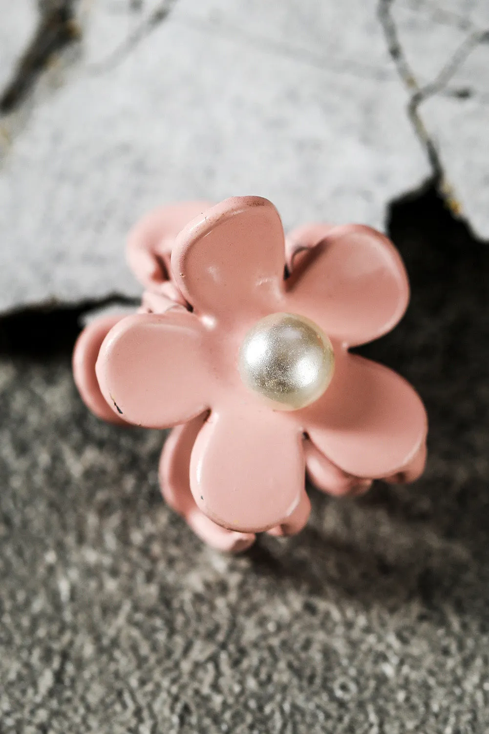 Light Green Pearl Flower Hair Clip