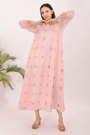 Light Pink Embroidered Dress