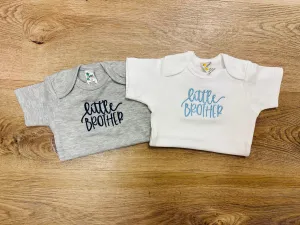 Little Brother Embroidered Onesie