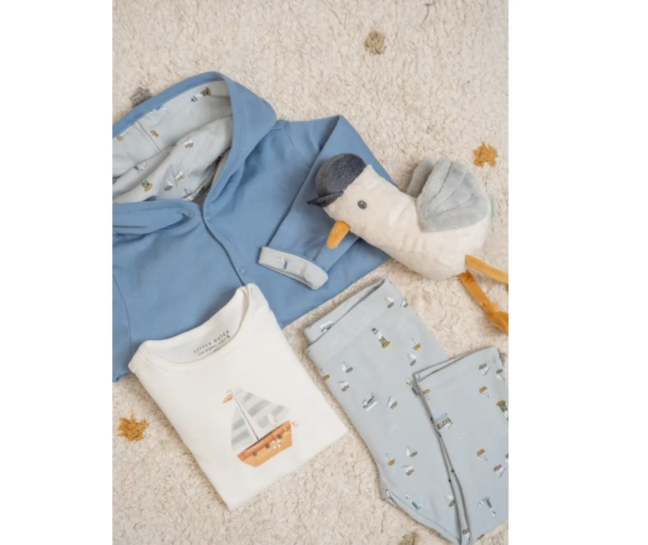 Little Dutch Blue Sailboat Outfit Set