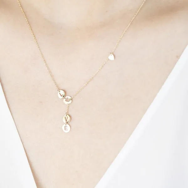 Love Lariat Necklace 10k