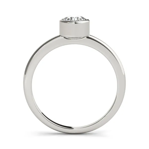 Luna Round Lab Grown Diamond Solitaire Engagement Ring IGI Certified