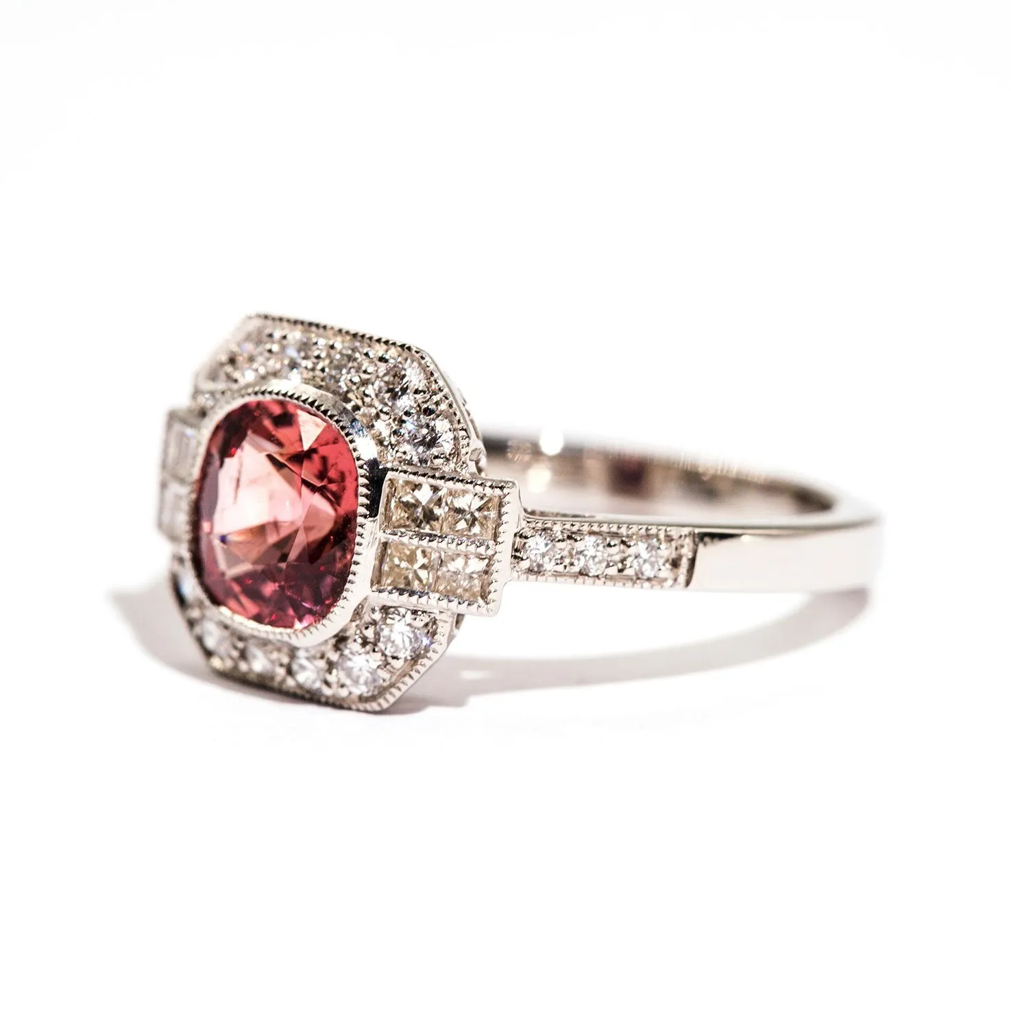 Magnolia Spinel & Diamond Ring