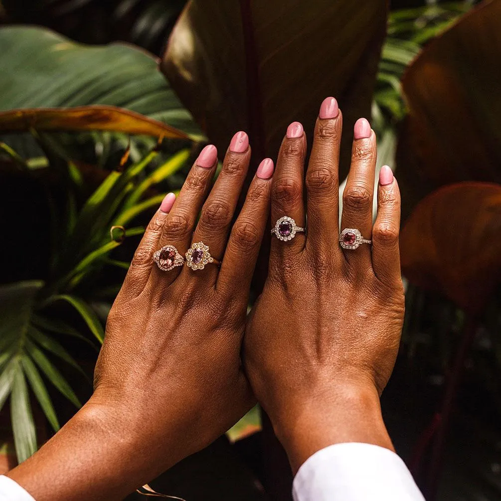 Magnolia Spinel & Diamond Ring
