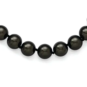Majestik Black Pearl Hand Knotted Necklace