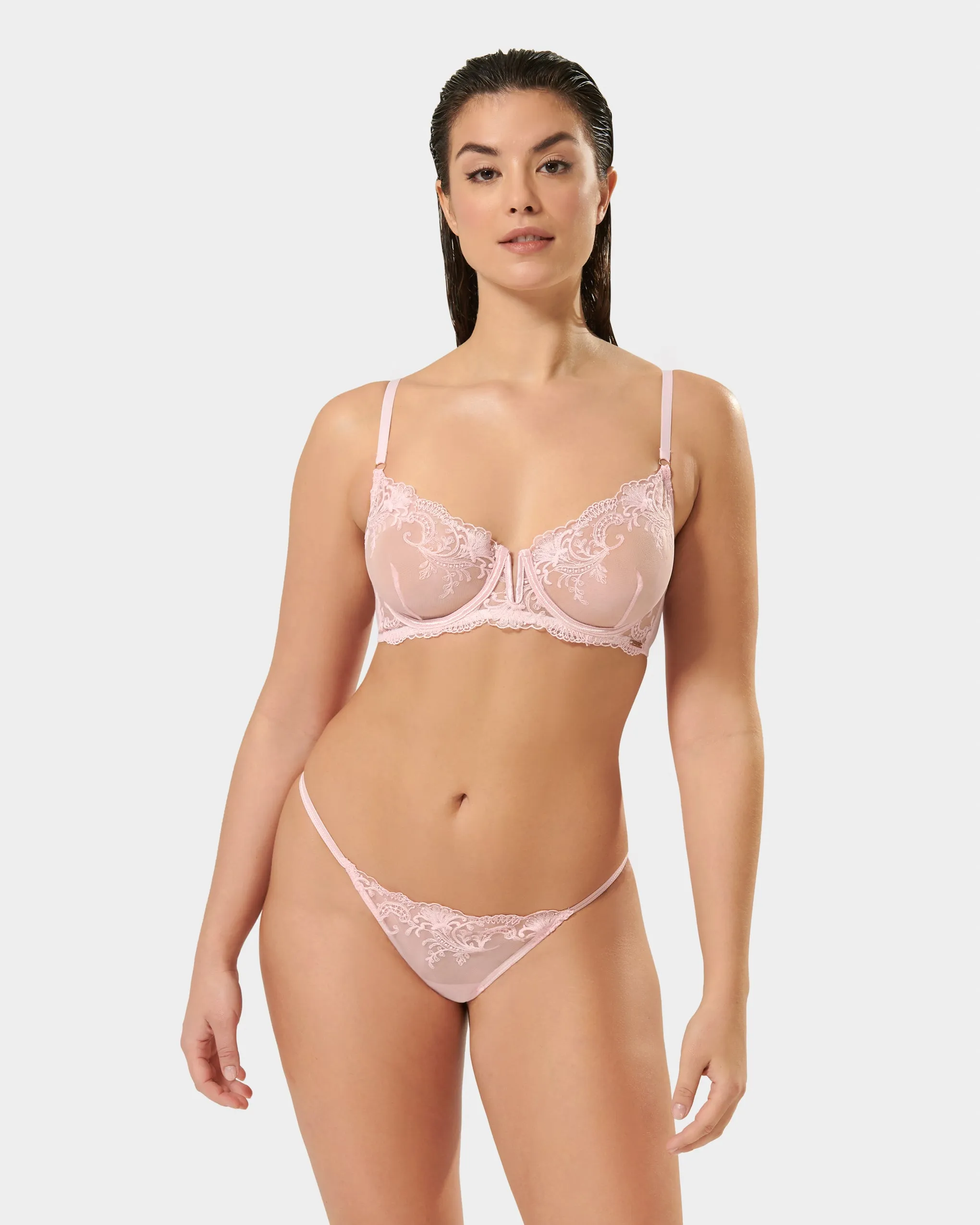Marseille Wired Bra Pearl Pink