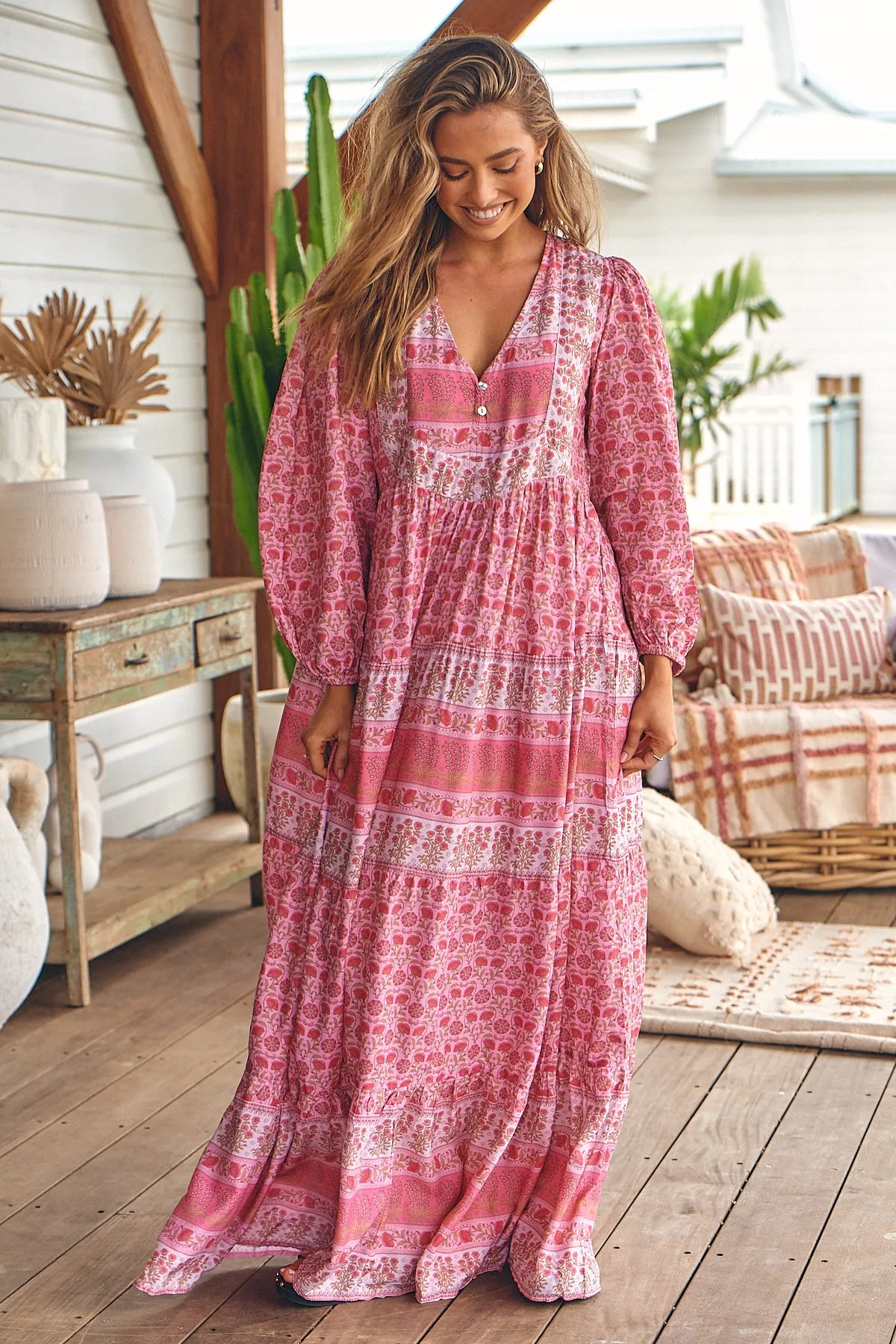 Meadow Maxi Dress- Rose Blossom