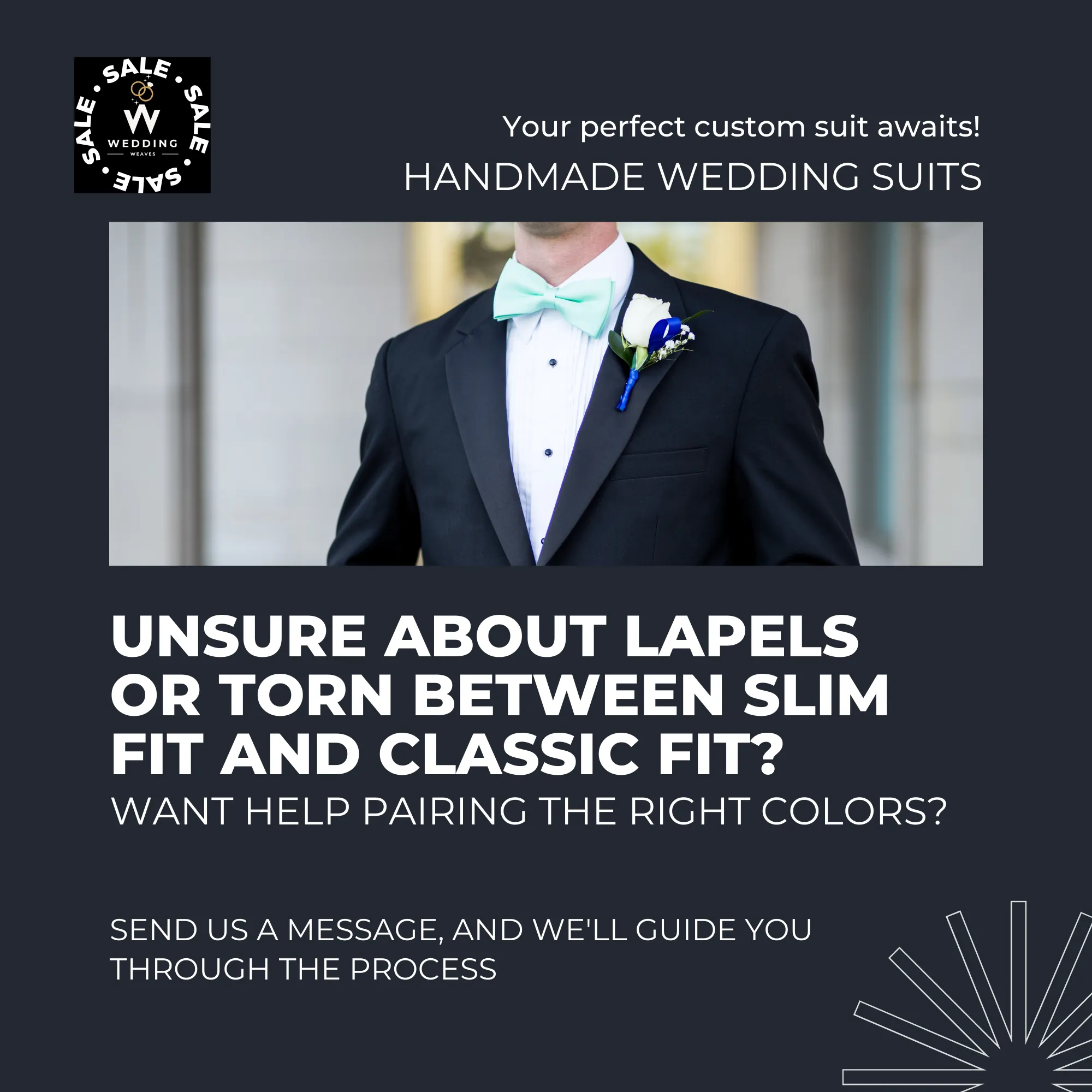 Men's Stylish Rust Tuxedo Suit – Rust & White Bespoke Wedding Attire, Custom Tailored Suits
